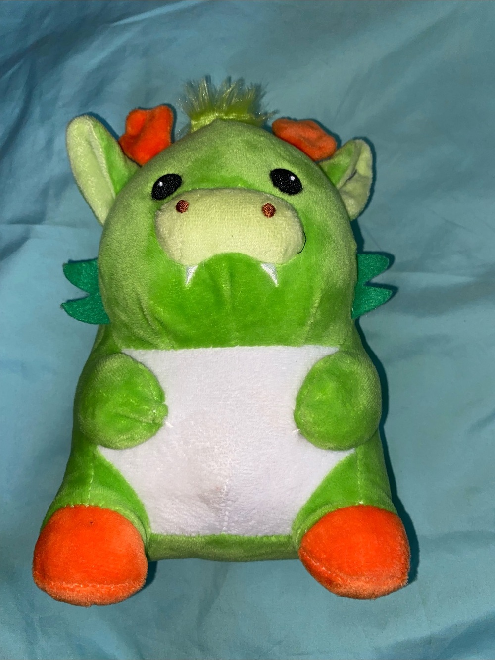 Green dragon plush